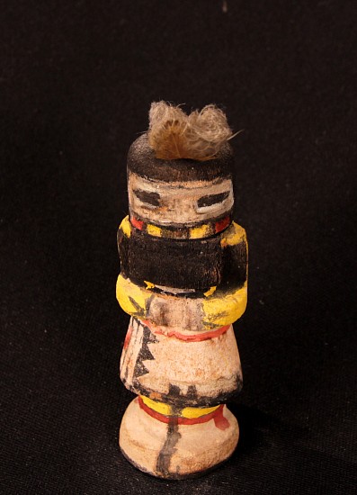05 - Kachinas and Dolls, Antique Hopi Kachina: Corn Maiden, Route 66 Style (5.5")
c. 1940-1950, Hand Carved and Painted Cottonwood Root